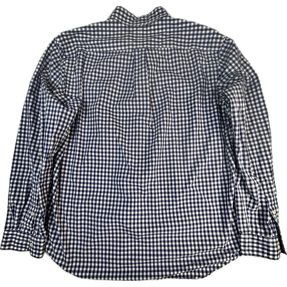 Polo Ralph Lauren Mens XL Button Down Shirt Blue White Gingham Check Pony Cotton - Picture 4 of 8